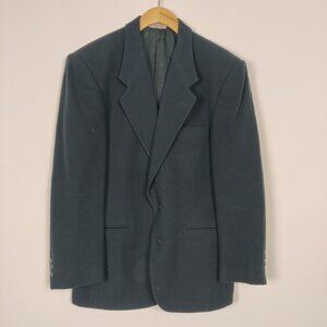 Club International Men's Wool Cashmere Blazer Green Jacket Size 38R Quiet Luxury